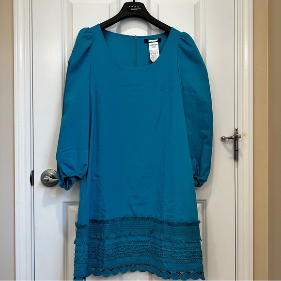 Weekend MaxMara Label-cut Cotton Poplin Dress 3/4 Sleeves. Size: Small US4 New - Picture 10 of 15